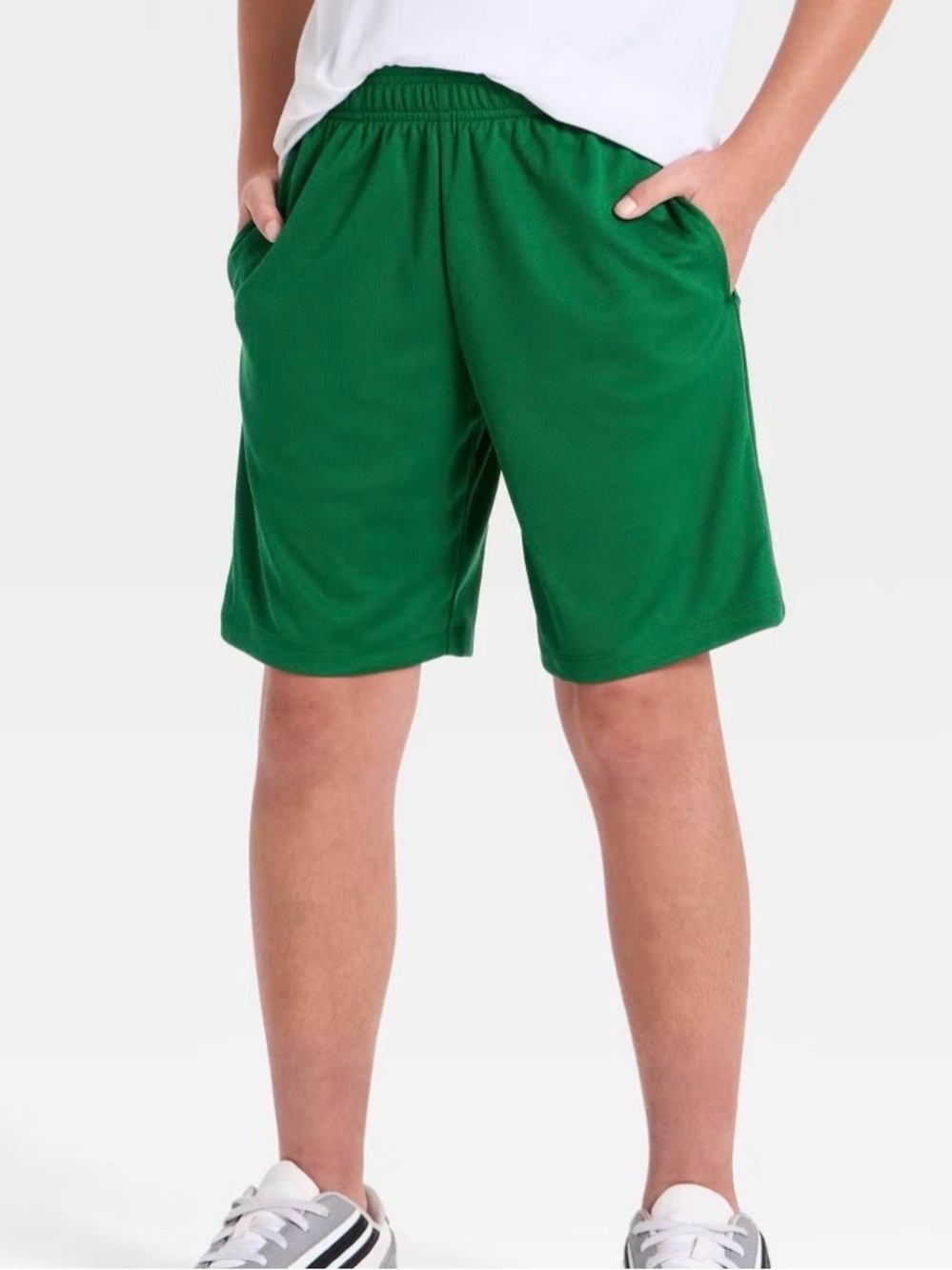 NWT all in motion Green Mesh Athletic Shorts for Kids